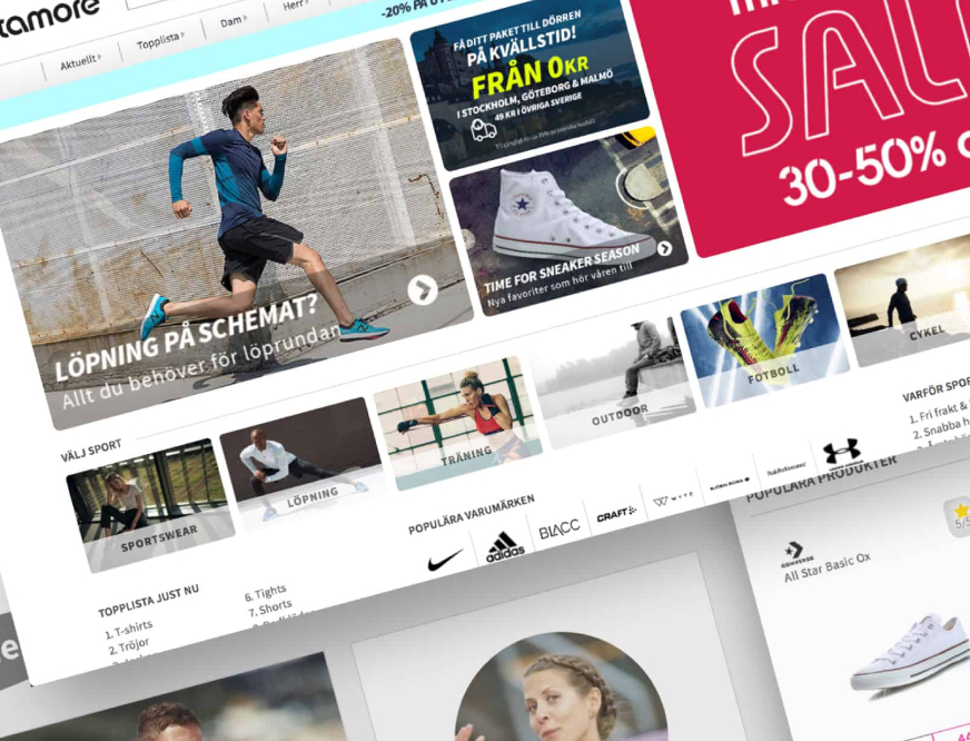 Sportamore E-commerce website